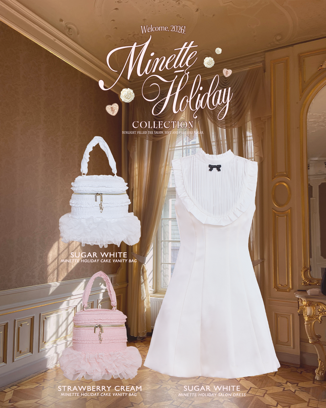 MINETTE HOLIDAY CAKE VANITY BAG【残りわずか】 MINETTE HOLIDAY CAKE VANITY BAG【残りわずか】