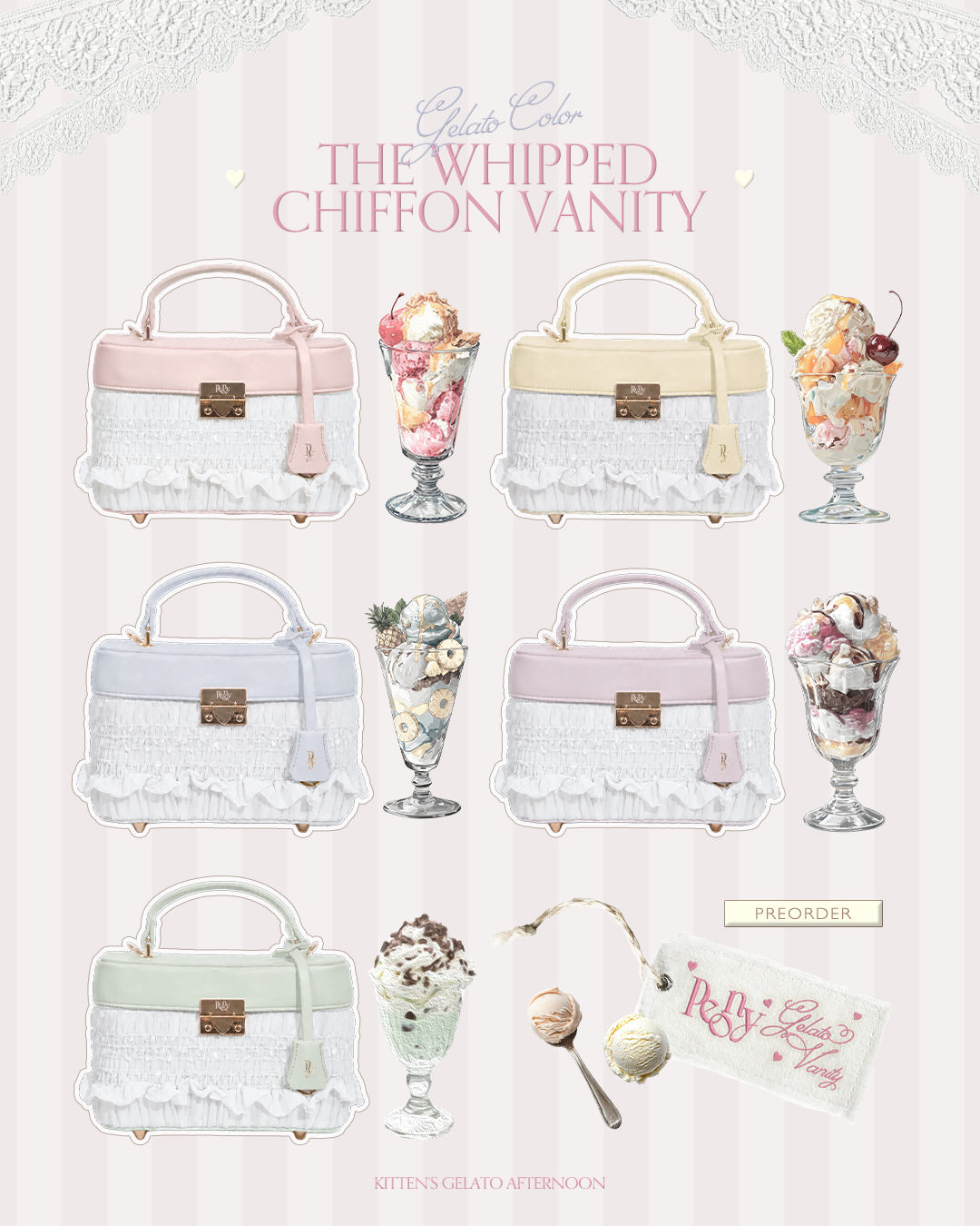 THE WHIPPED CHIFFON VANITY 【NEW COLOR】