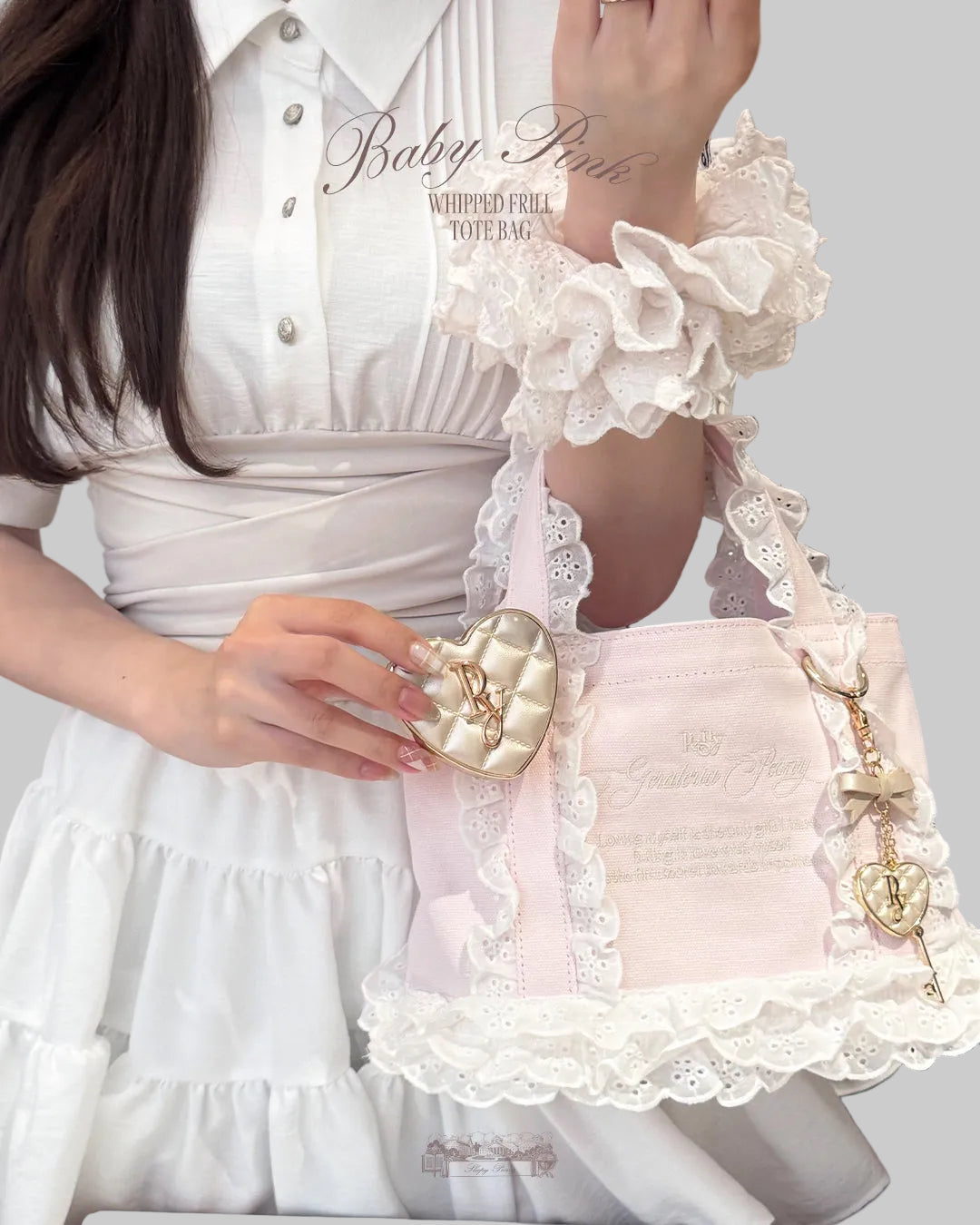 WHIPPED FRILL TOTE BAG【9/16 20:00 RESTOCK】