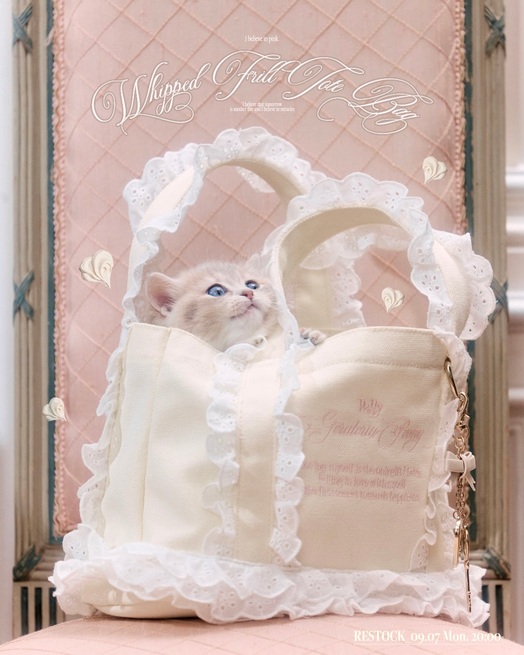 WHIPPED FRILL TOTE BAG【9/16 20:00 RESTOCK】
