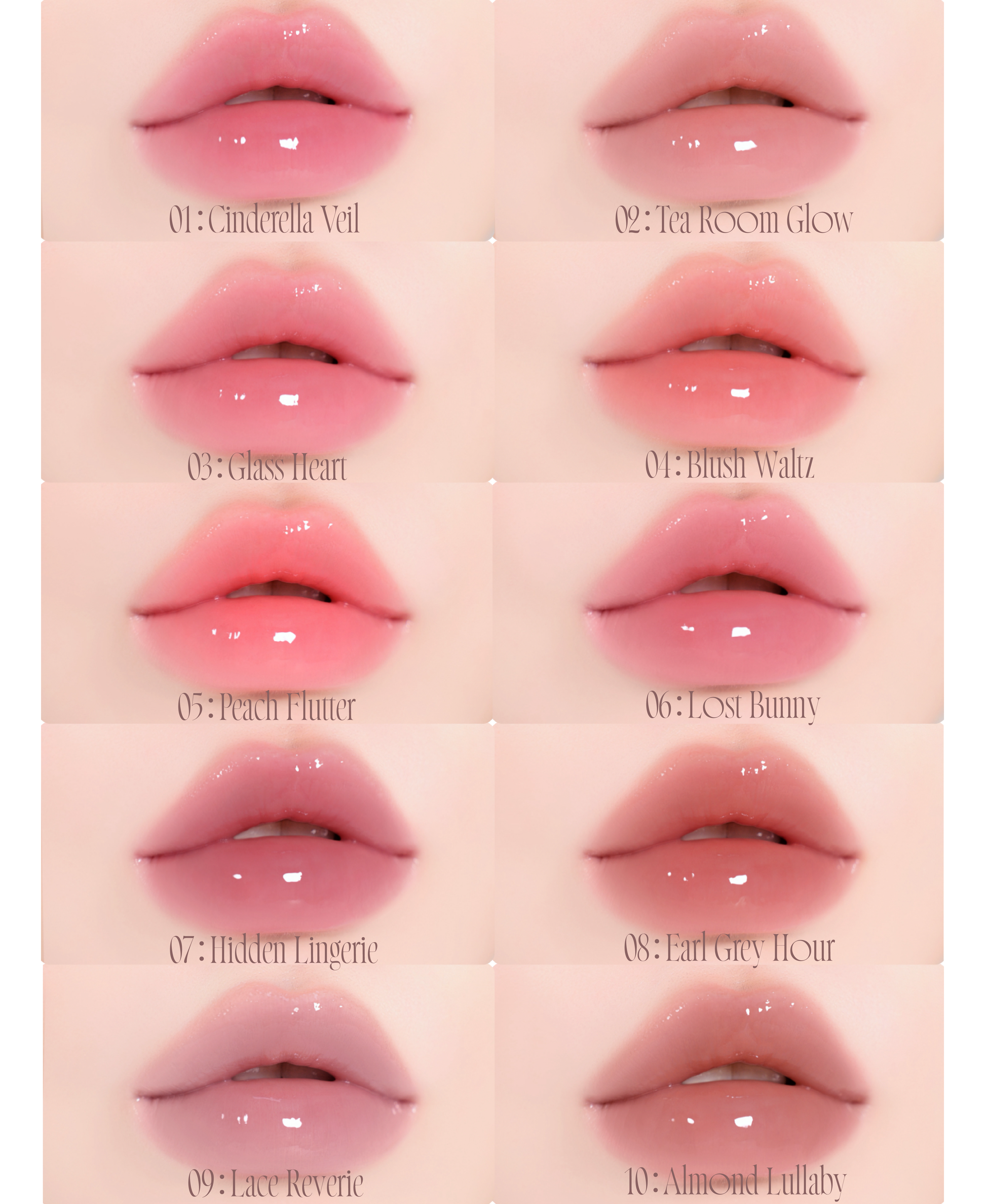 GLOSSY HONEY COUVERTURE LIP GLOSS #01 〜 #05 GLOSSY HONEY COUVERTURE LIP GLOSS #01 〜 #05